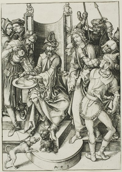 Cristo ante Pilato de Martin Schongauer