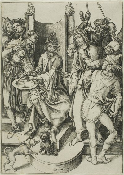 Cristo ante Pilato, de La Pasión de Martin Schongauer