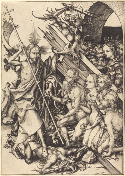 Cristo en el Limbo de Martin Schongauer