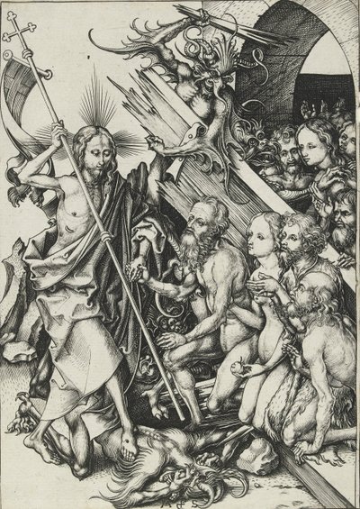 Cristo en el limbo, finales del siglo XV de Martin Schongauer