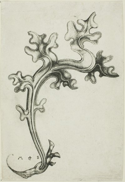 Adorno de hoja de Martin Schongauer