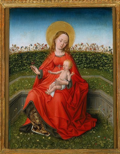 Madonna en el jardín de rosas de Martin Schongauer