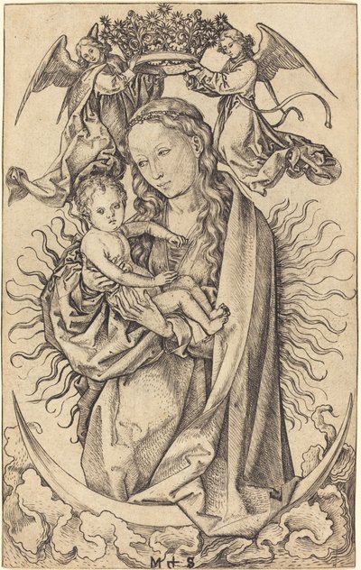 Madonna en la luna creciente de Martin Schongauer