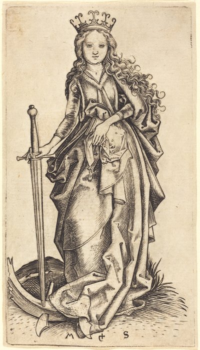 Santa Catalina de Alejandría de Martin Schongauer