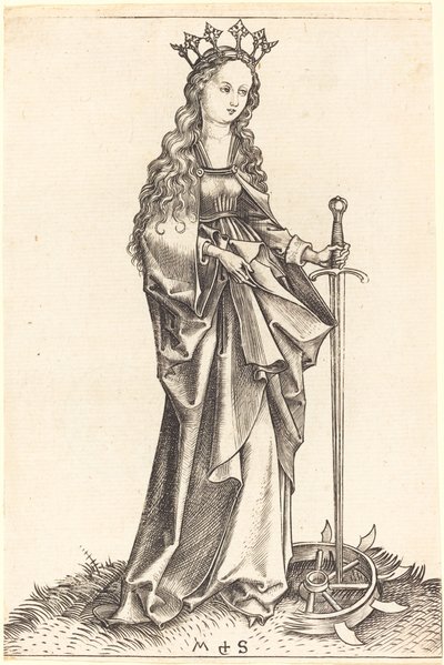 Santa Catalina de Alejandría de Martin Schongauer