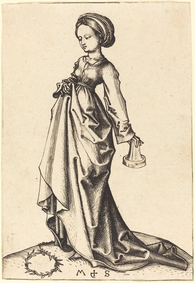 La Segunda Virgen Necia de Martin Schongauer