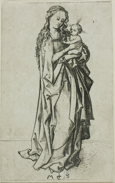 Virgen con el Niño de pie de Martin Schongauer