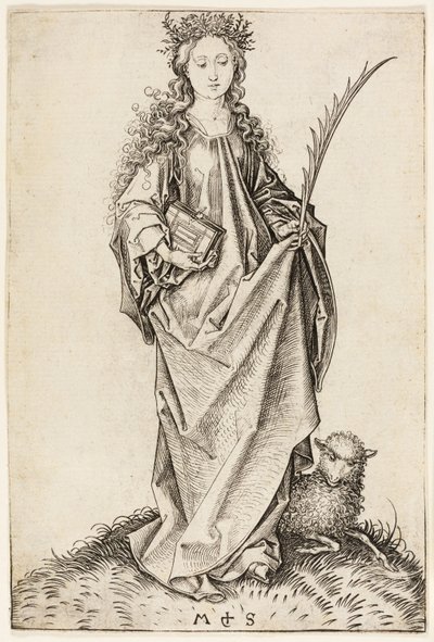 Santa Inés de Martin Schongauer