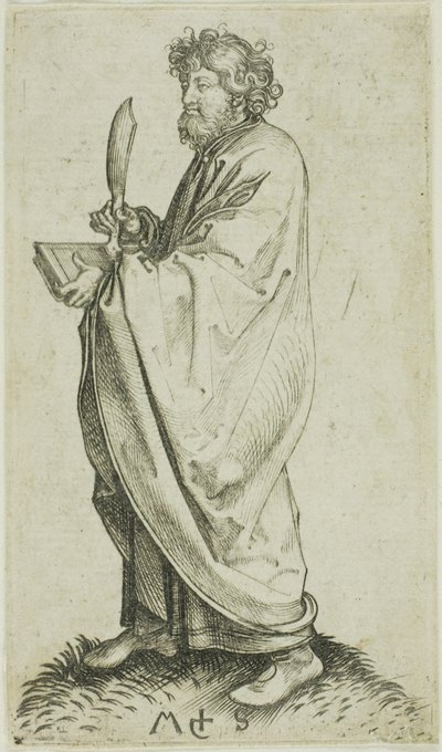 San Bartolomé, de Apóstoles de Martin Schongauer