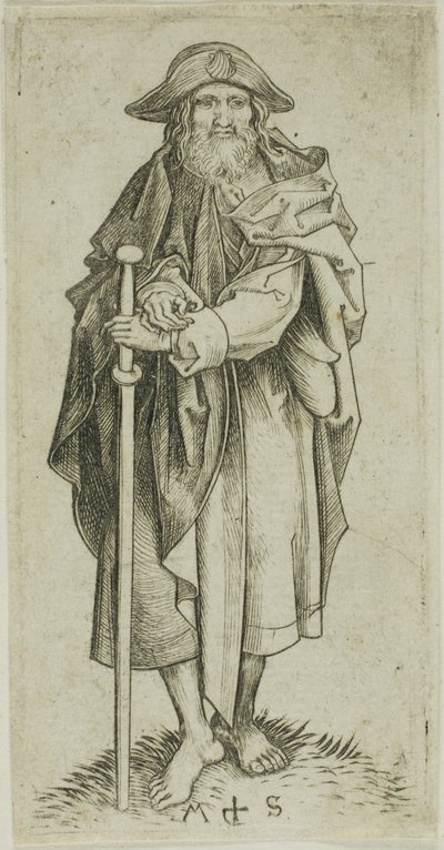 Santiago Mayor, de Apóstoles de Martin Schongauer