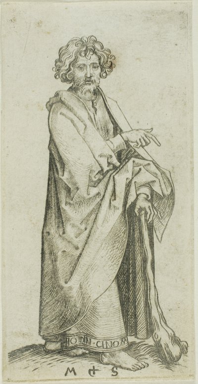 Santiago Menor, de los Apóstoles de Martin Schongauer