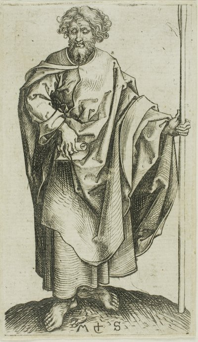 Santo Tomás, de los Apóstoles de Martin Schongauer
