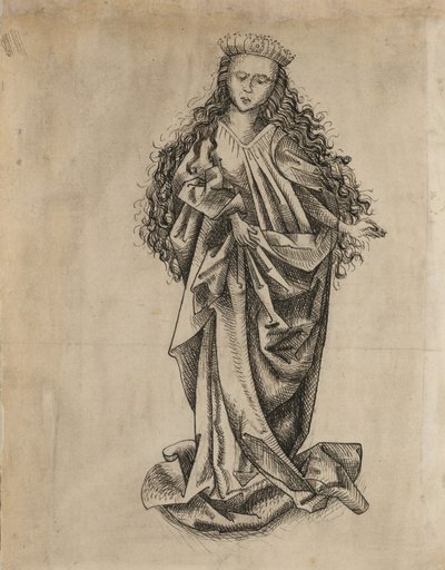 Santa de pie de Martin Schongauer