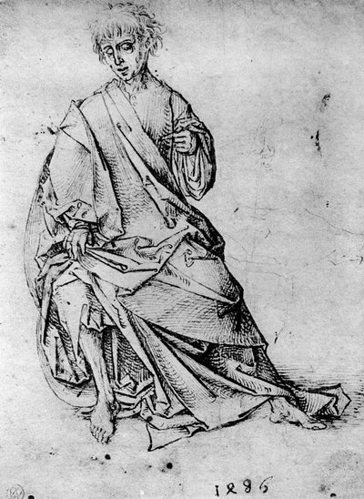 Estudio de un hombre, 1913 de Martin Schongauer