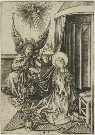 La Anunciación de Martin Schongauer