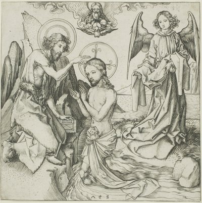 El bautismo de Cristo de Martin Schongauer