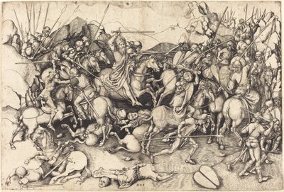 La Batalla de Santiago en Clavijo de Martin Schongauer