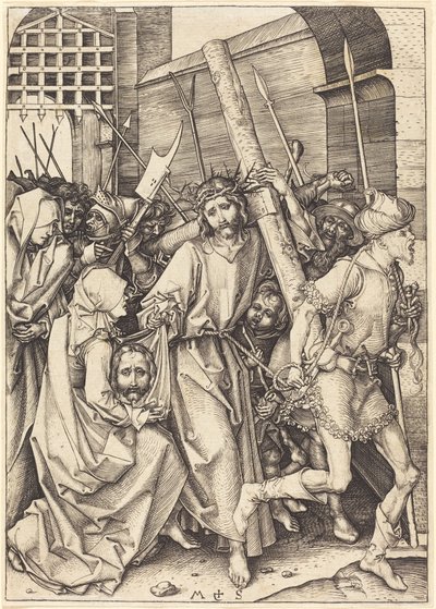 El Portar de la Cruz con Santa Verónica de Martin Schongauer