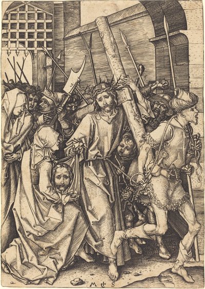 El Portar de la Cruz con Santa Verónica de Martin Schongauer