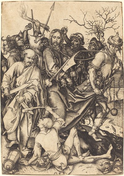 La Traición y Captura de Cristo de Martin Schongauer