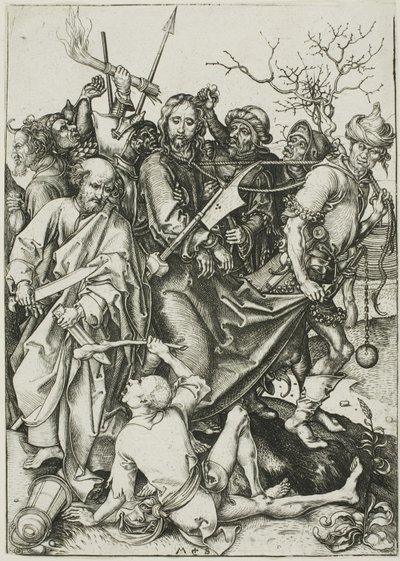La traición de Cristo, de La Pasión de Martin Schongauer