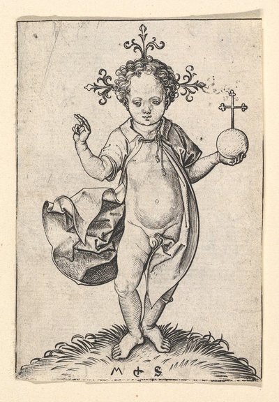 El niño Cristo con un orbe de Martin Schongauer