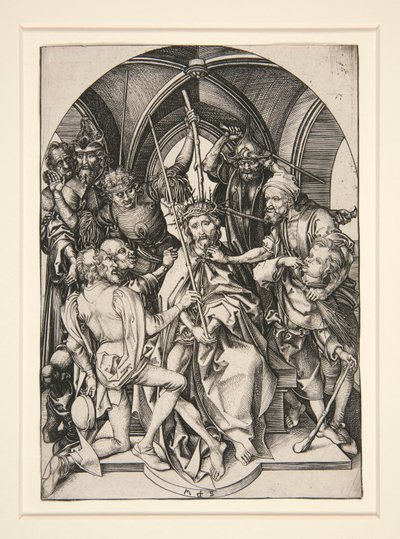 La Coronación de Espinas, de la serie La Pasión de Martin Schongauer