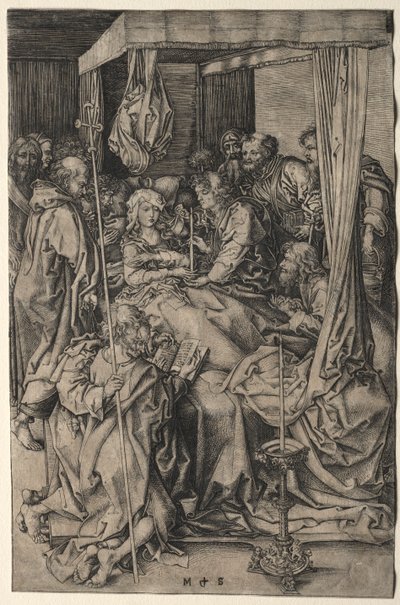 La Muerte de la Virgen de Martin Schongauer