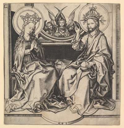 La Coronación de la Virgen, ca. 1435-1491 de Martin Schongauer