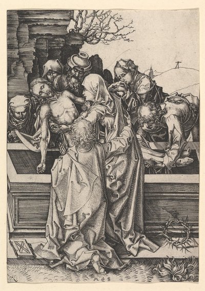 El Entierro de Cristo, ca. 1435-1491 de Martin Schongauer