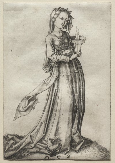 La Cuarta Virgen Prudente de Martin Schongauer
