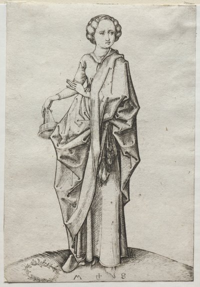 La Cuarta de las Vírgenes Necias de Martin Schongauer