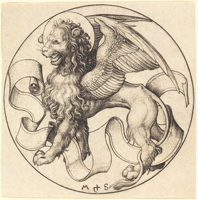 El León de San Marcos de Martin Schongauer
