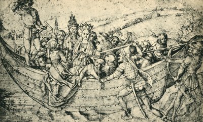 El Martirio de Santa Úrsula y sus compañeras, c1450, 1943 de Martin Schongauer
