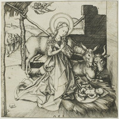 La Natividad, de la vida de Cristo de Martin Schongauer