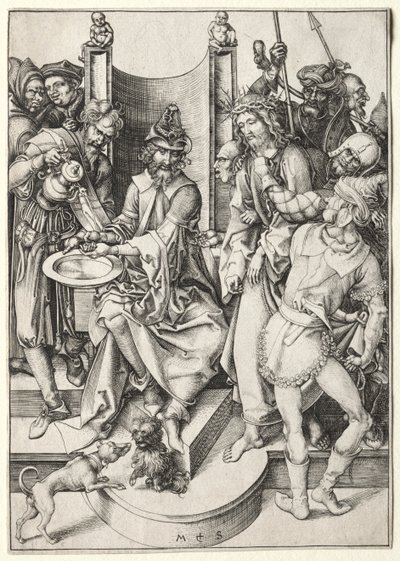 La Pasión: Cristo Ante Pilato de Martin Schongauer