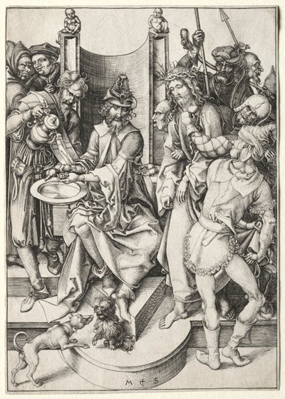 La Pasión: Cristo ante Pilato de Martin Schongauer