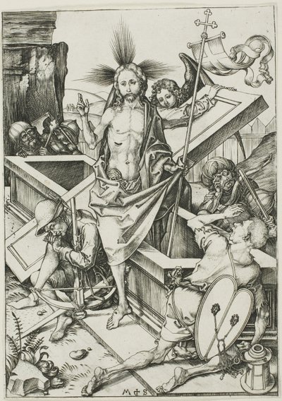 La Resurrección, de La Pasión de Martin Schongauer