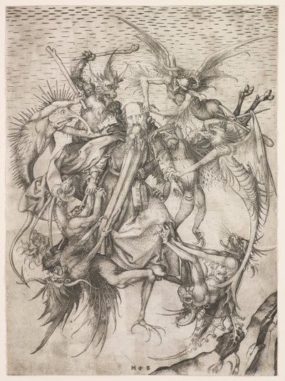 Las Tribulaciones de San Antonio de Martin Schongauer