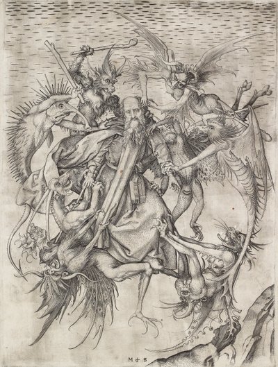 Las Tribulaciones de San Antonio, finales del siglo XV de Martin Schongauer