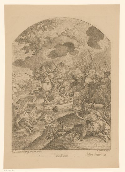 Teatro de Batalla con Aparición de Cristo de Martin Speer