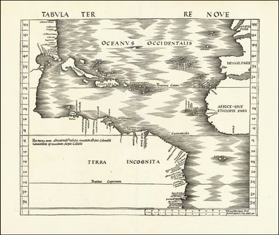 Mapa del Almirante de 1513 por Martin Waldseemüller de Martin Waldseemuller