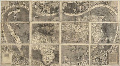 Mapa mundial Universalis Cosmographia, 1507 de Martin Waldseemuller