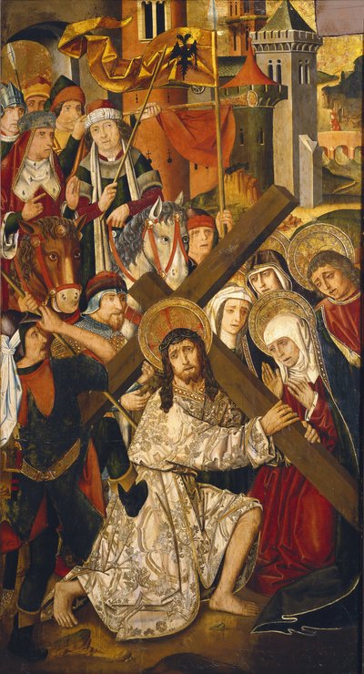 El camino del Calvario (detalle) de Martin & Ximenez Miguel (fl.1466 1505) Bernat