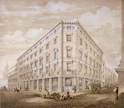 Calle Gresham, Ciudad de Londres, 1840 de Martin and Hood