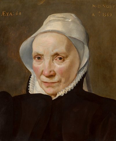 Retrato de una anciana, 1569 de Martin de Vos
