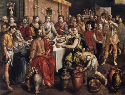 Las bodas de Caná, 1596-1597 de Maarten de Vos
