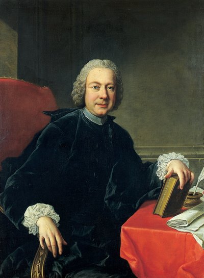 Retrato de Pietro Metastasio vestido con sotana de Martin van II Mytens