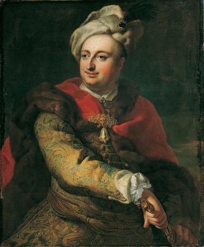 Retrato de un hombre con traje húngaro (¿Imre Graf Tökölyi?) de Martin van Meytens d. J.