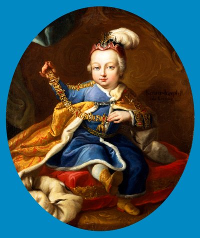 Príncipe José, futuro emperador José II de Austria cuando niño, siglo XVIII de Martin van Mytens II